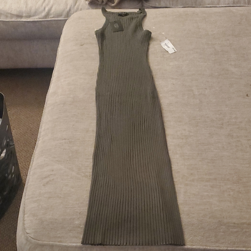 Hera Collection Sage Ribbed Maxi Dress